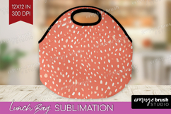 Pink Minimalist Lunch Bag - Abstract Modern Lunch Bug PNG Product Image 1