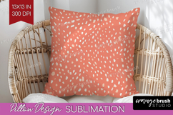 Pink Minimalist Pillow Sublimation - Abstract Modern Pillow Product Image 1