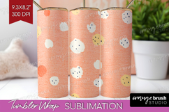 Pink Minimalist Tumbler Wrap - Abstract Modern Tumbler PNG Product Image 1