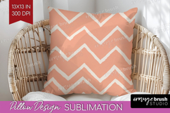 Pink Minimalist Pillow Sublimation - Abstract Modern Pillow Product Image 1