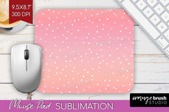 Pink Minimalist Mouse Pad Sublimation - Abstract Modern PNG Product Image 1