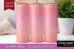 Pink Minimalist Tumbler Wrap - Abstract Modern Tumbler PNG Product Image 1