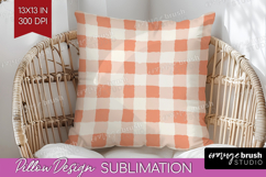 Pink Minimalist Pillow Sublimation - Abstract Modern Pillow Product Image 1