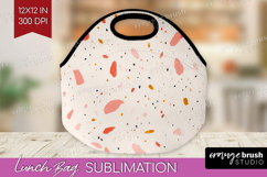 Pink Minimalist Lunch Bag - Abstract Modern Lunch Bug PNG Product Image 1