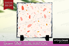 Pink Minimalist Slate PNG - Abstract Modern Square Slate Product Image 1