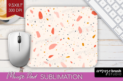 Pink Minimalist Mouse Pad Sublimation - Abstract Modern PNG Product Image 1