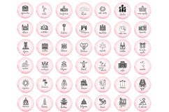 pink modern instagram highlight icons