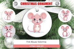 Ornament Pink Mouse Valentine Product Image 1
