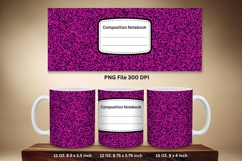 11oz &amp; 15oz Mug Composition Book Design Teacher School Theme Product Image 1