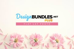 Pink Mums Vintage Style Flat Lay Photo Product Image 1