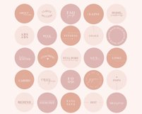 pink neutral personal trainer instagram icons