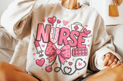Nurse Valentine's Day PNG, Nurse Mom PNG, Xoxo PNG, Love PNG Product Image 2