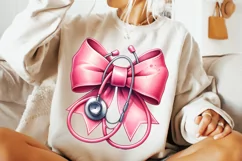 Nurse Coquette PNG, Nurse Sublimation, Nursing, Stethescope Product Image 1