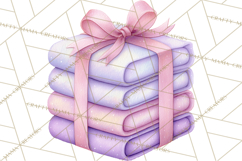 Baby Nursery Clipart PNG, Pink Purple Baby Shower Decor Product Image 3