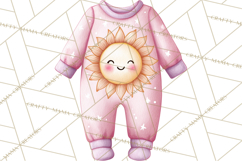 Baby Nursery Clipart PNG, Pink Purple Baby Shower Decor Product Image 5