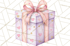 Baby Nursery Clipart PNG, Pink Purple Baby Shower Decor Product Image 2