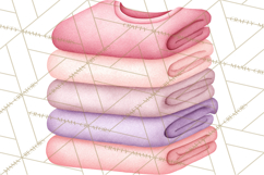 Baby Nursery Clipart PNG, Pink Purple Baby Shower Decor Product Image 4