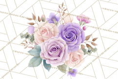 Baby Nursery Clipart PNG, Pink Purple Baby Shower Decor Product Image 2