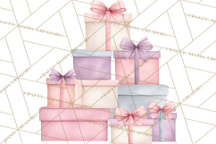 Baby Nursery Clipart PNG, Pink Purple Baby Shower Decor Product Image 3