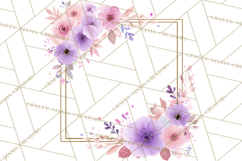 Baby Nursery Clipart PNG, Pink Purple Baby Shower Decor Product Image 5