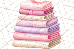 Baby Nursery Clipart PNG, Pink Purple Baby Shower Decor Product Image 4