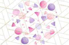 Baby Nursery Clipart PNG, Pink Purple Baby Shower Decor Product Image 2