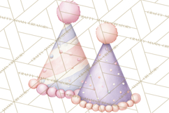 Baby Nursery Clipart PNG, Pink Purple Baby Shower Decor Product Image 5