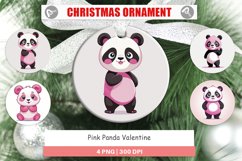 Ornament Pink Panda Valentine Product Image 1