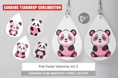 Earring Pink Panda Valentine Product Image 1