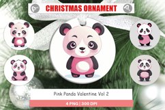 Ornament Pink Panda Valentine Product Image 1