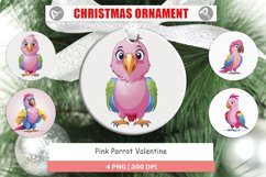 Ornament Pink Parrot Valentine Product Image 1