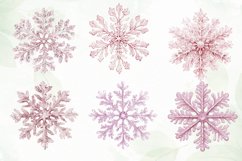 Pink Pastel Snowflake Sublimation Product Image 5