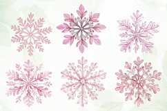 Pink Pastel Snowflake Sublimation Product Image 4