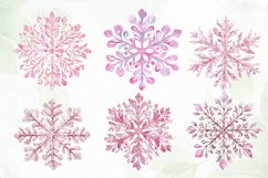 Pink Pastel Snowflake Sublimation Product Image 3
