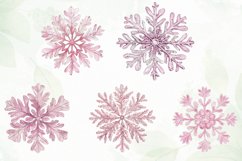 Pink Pastel Snowflake Sublimation Product Image 2