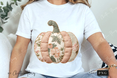 Cottagecore Pumpkin Patchwork PNG Product Image 3