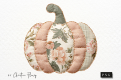 Cottagecore Pumpkin Patchwork PNG Product Image 4