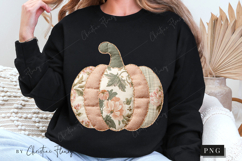 Cottagecore Pumpkin Patchwork PNG Product Image 6
