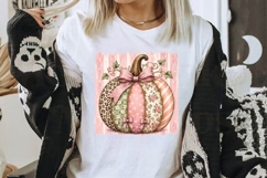Pink Patchwork Pumpkin PNG Product Image 2