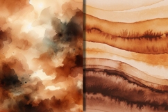 Cozy Warm Brown Watercolor Texture Backgrounds Product Image 2