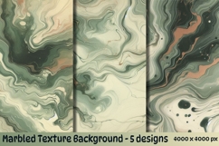 Earthy Green Marbled Texture Backgrounds Product Image 1