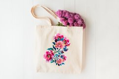 Pink peonies watercolor clipart Product Image 5