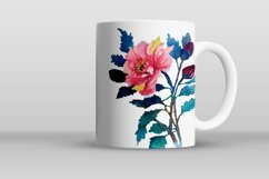 Pink peonies watercolor clipart Product Image 6