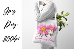 Peony watercolor - sublimation design Product Image 1