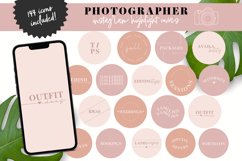 pink photographer instagram highlight covers