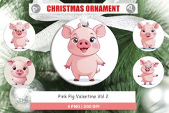 Ornament Pink Pig Valentine Product Image 1