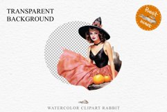 Pink Pin Up Halloween Clipart Lady Retro Women PNG Girl Art Image Watercolor Transparent Print illustration sublimation creepy printable digital watercolor Pink Pin Up Halloween Lady, Retro Women clipart, halloween character Pumpkin Girl art 