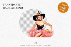 Pink Pin Up Halloween Clipart Lady Retro Women PNG Girl Art Image Watercolor Transparent Print illustration sublimation creepy printable digital watercolor Pink Pin Up Halloween Lady, Retro Women clipart, halloween character Pumpkin Girl art 