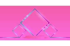 pink podium stage with neon light design background Product Image 1