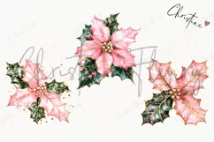 Pink Christmas Poinsettia | Christmas PNG Product Image 3
